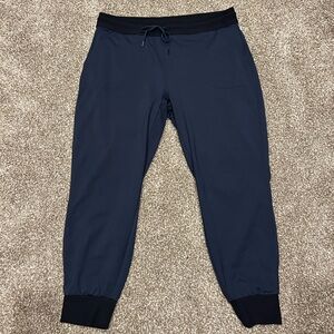 Athleta Dark Blue Joggers with Black Accents